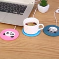 thumbnail image 5 of Juego de 5 piezas para calentar tazas con USB, que incluye cable USB, plato eléctrico para tazas, posavasos, calentador de té, almohadilla para café para uso doméstico y posavasos aislantes de silicon, 5 of 5