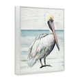 thumbnail image 5 of Stupell Industries Rustic Pelican Bird Beach Shoreline Portrait Graphic Art White Framed Art Print Wall Art, Design by Patricia Pinto, 5 of 5