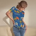 thumbnail image 3 of Disketp Construction Vehicles for Women's Short-Sleeved Onesie Fit Top T-Shirt Round Neck Basic Casual T-shirt Bodysuits-X-Large, 3 of 7