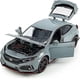 thumbnail image 3 of Civic Type R Toy Car Hatchback Sports Diecast Model Car 1/32 Scale Metal Pull Back Friction Powered Vehicles Doors Open Light Sound Alloy Casting Toys, 3 of 5