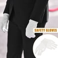 thumbnail image 3 of 12 pares de guantes de algodón blancos resistentes al desgaste, en una bolsa, guantes de trabajo de etiqueta (tipo engrosado, talla L), 3 of 8
