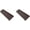 Brown, variant on Splash Block, Decorative Gutter Downspout Extensions, Splashguard, Foundation Water Diverter, Rain Gutter Guard, Plastic 24” Brown (2 Pack)