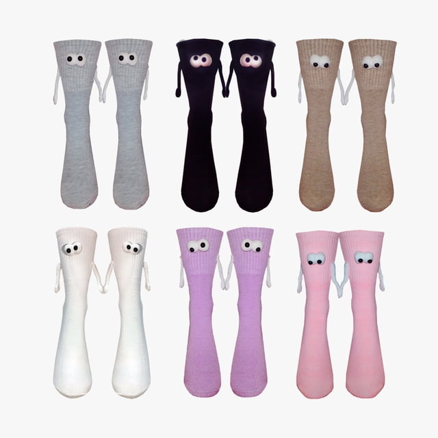 Calcetines de manitas con Imán Genevieve 6 pares Colores Moda