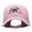 Lt Pink, variant on Happy Pug Head Embroidered Cotton Twill Cap - Black OSFM