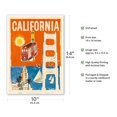 thumbnail image 2 of California - San Francisco Cable Car - Vintage Airline Travel Poster by Dong Kingman c.1950s - Master Art Print 10in x 14in, 2 of 4