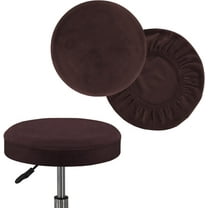 AIGIA 1 Pack Bar Stool Covers Round Stool Covers With Elastic Bands Slipcover Washable Stool Cushion Covers