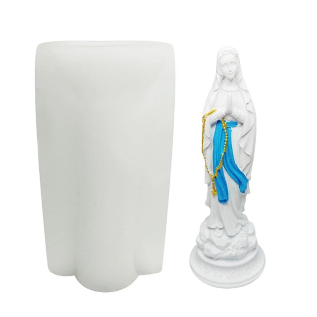 Abbracc Silicone Candle Making Model Mary DIY Holy Mother Crafting Plaster Epoxy A