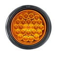 thumbnail image 5 of 4pc 4" Round Amber 24 LED Trailer Tail Lights [DOT certified] [Grommet & Plug Included ] [IP67 Waterproof] Park Turn Trailer Lights for RV Jeep Trucks, 5 of 7