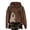 Brown-A#130908aa, variant on Halloween Womens Zip Up Hoodie Dog Ghost Print Jacket with Hood Women Spooky Season Fall Winter Retro Streetwear Coat Women's Sweatshirt