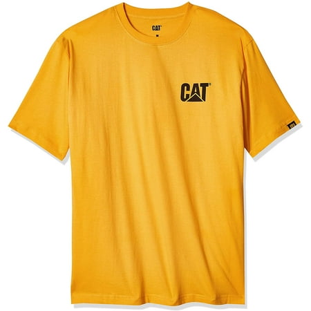 Caterpillar Mens Trademark T-Shirt Regular and Big Tall Sizes X-Large Yellow