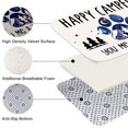 thumbnail image 2 of Happy Campers Flannel Bath Mat 16x24 Inches, Dog Paw Forest Soft Absorbent Non-Slip Bathroom Rug, Machine Washable Floor Mat for Shower, 2 of 5