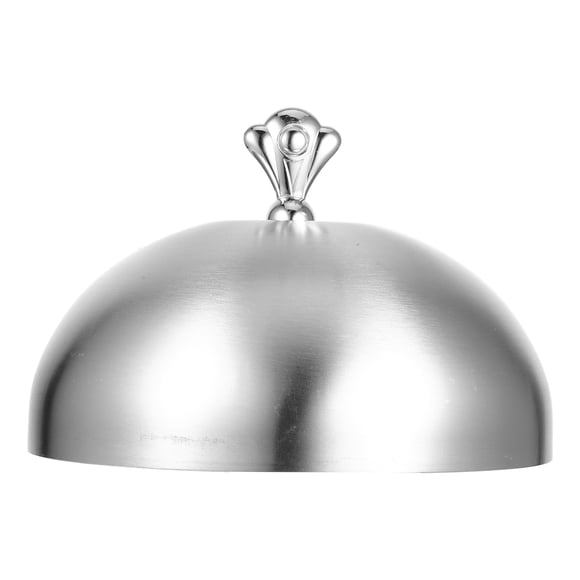 BRIGHTFUFU Tapa de bistec de cúpula para plato de cubierta de comida de acero inoxidable para restaurante casero