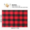 thumbnail image 3 of Piwvid Placemats Indoor Wipeable Black and Red Plaid placemat Vinyl Woven Table Mats Patio Placemats Non Slip Heat Resistant Washable Easy to Storage for Kitchen Table Dining Room, 3 of 6