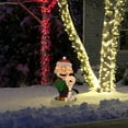 thumbnail image 4 of Northlight LED Lighted Peanuts Charlie Brown and Snoopy Caroling Outdoor Christmas Decoration - 32", 4 of 6