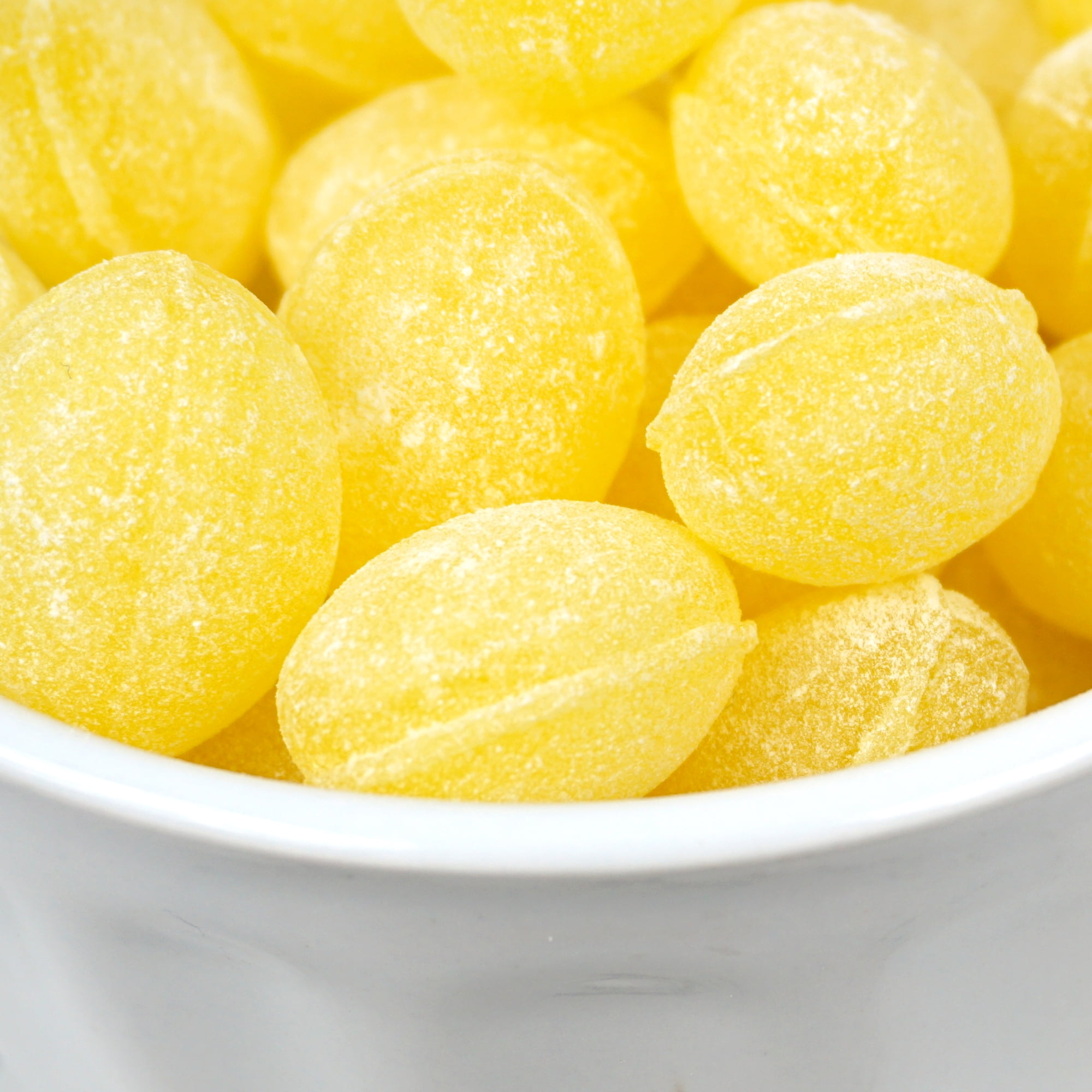 Claeys Sanded Lemon Drops, 5 Pound Bulk Bag (Approx 360 Pieces), Hard Sour Candy, Lemon Flavored Candy