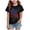 Black, variant on YDFCWXW Girls 4th of July Shirt USA T-Shirt American Flag Shirt 250 Years of Freedom Short-Sleeved Top (Yellow, 1-2 Years)