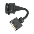 Trailer Adapter 7 Pin Flat Male Plug to 12 Pin Flat Female Socket Caravan Connector