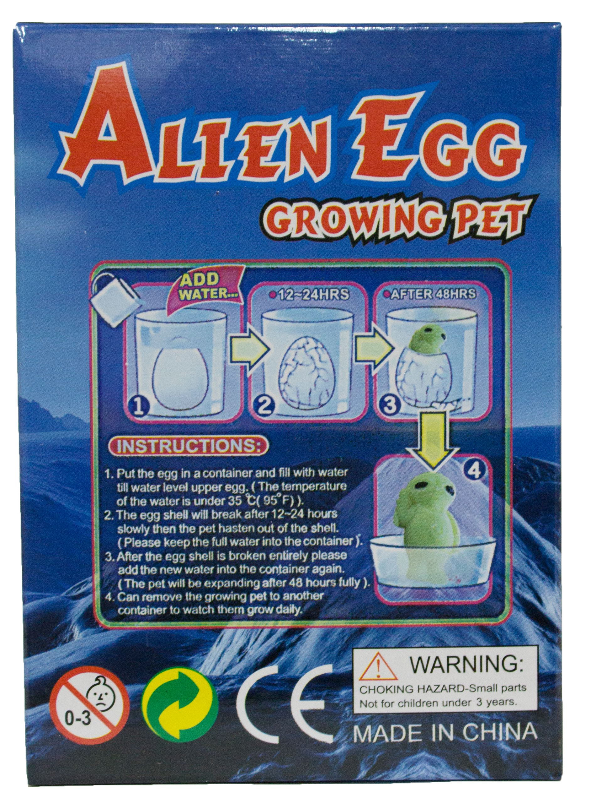 3 x Grow Aliens Egg with Alien Figure Magic Growing in Water Alien Hatching Eggs 