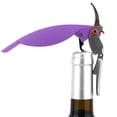 thumbnail image 4 of Abridor de botellas de vino y cerveza Sincero multifunción forma de loro morado, 4 of 9
