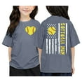thumbnail image 1 of Hiiyo T-Shirt Graphique de Baseball pour Fille, Manches Courtes, Ample, Sport pour Enfants, 1 of 6
