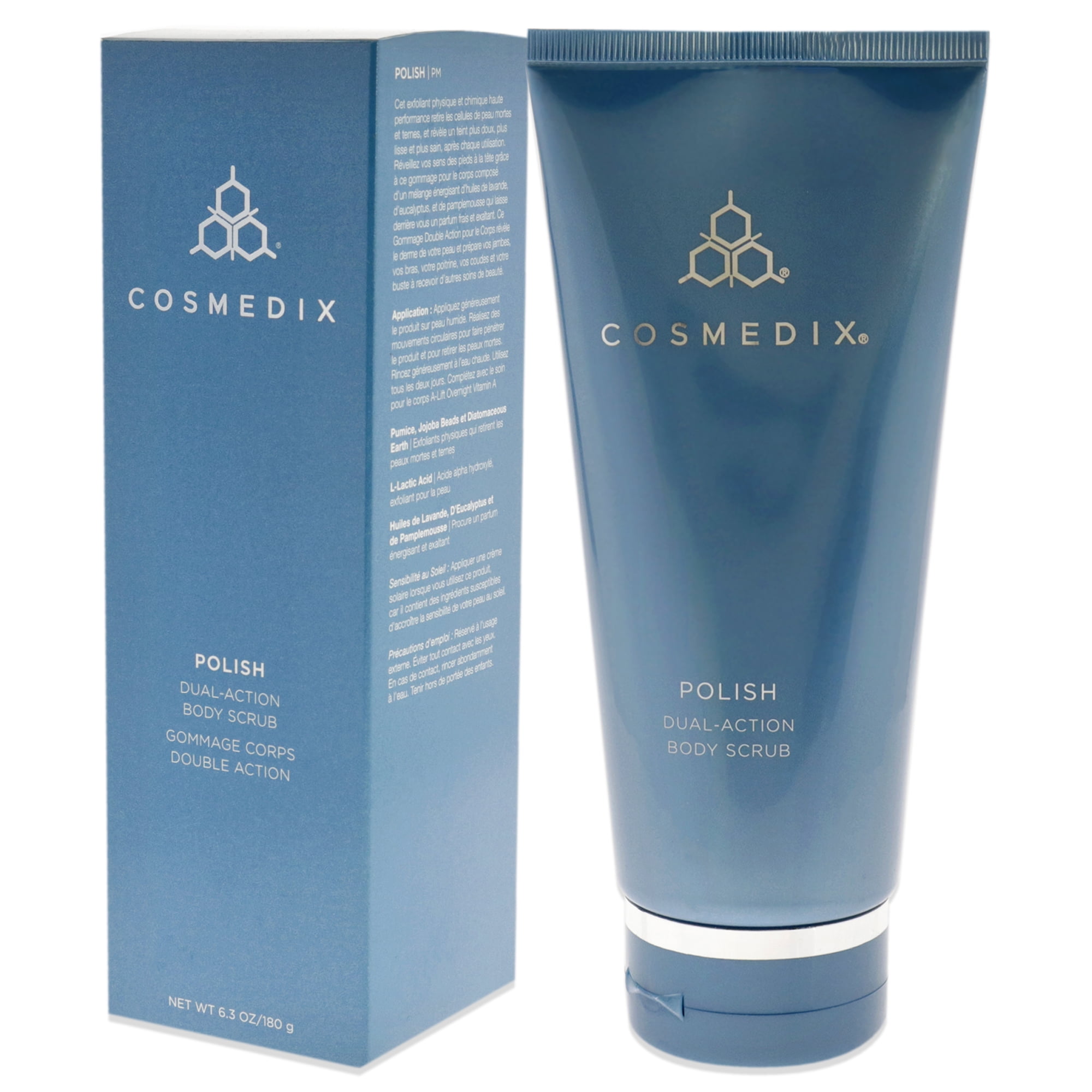 CosMedix Polish Dual-Action Body Scrub, 6.3 oz Scrub