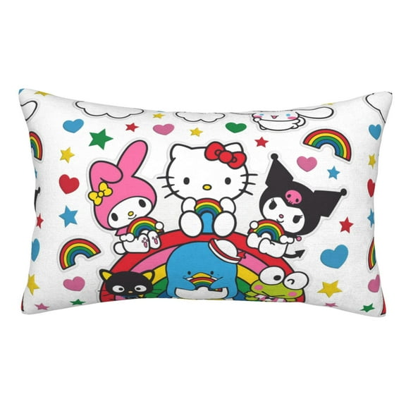 Saiise Sanrio P Printed Pillowcases with Envelope Closure, Gift for Women Men-14"x20" (Pillow not included)