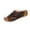 Coffee, variant on Womens White Wedge Slide Sandals, Open Toe Comfortable Low Heel Shoes with Cushioned Footbed,Size 7.5