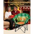thumbnail image 4 of Slsy Oversized Heated Massage Camping Chair with Padded Armrests, 500 lb Weight Capacity, Portable Seat, Suitable for Camping, Picnics, and Outdoor Activities, 4 of 7