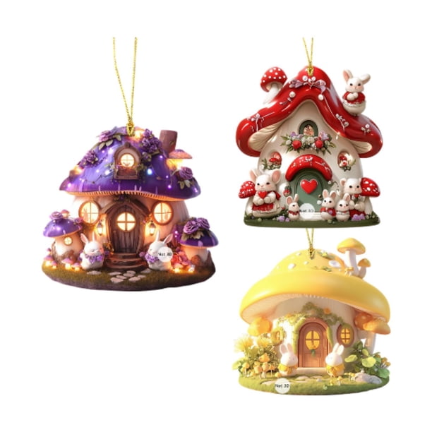 3 Piezas Colgantes Fernando de Bolsa Colgantes de Pascua Adorables Llavero para Bolsas de Regalo de Fiesta de Halloween