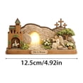 thumbnail image 3 of YingYouFu Empty Tomb Easter Scene and Cross Decoration He Is Risen Tabletop Decor Religious Wooden Signs Jesus Cross Table Centerpieces for Religious Home Mantels Tabletop Christian Gifts, 3 of 9