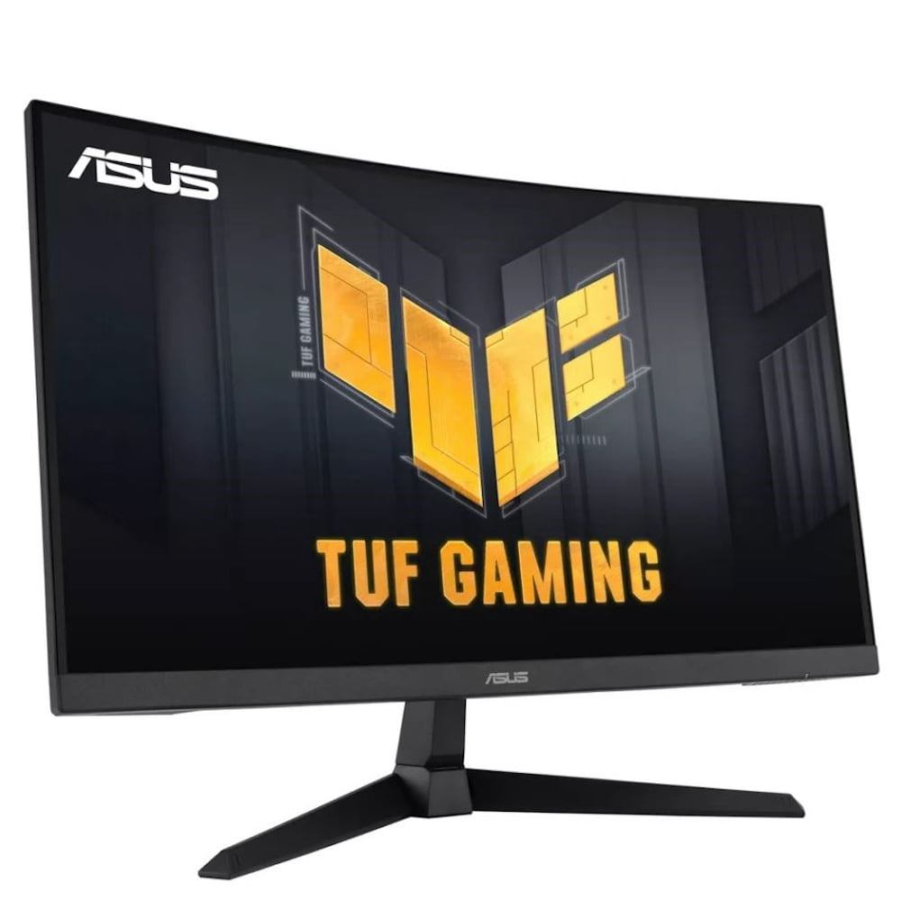 Restored ASUS TUF Gaming 27” 1080P Curved Monitor (VG27VQM1B) - Full HD, 1500R, 280Hz, 1ms, Extreme Low Motion Blur, FreeSync Premium, Shadow Boost, Eye Care, 90% DCI-P3, DisplayWidget Center, 3 yr Warranty (Refurbished)
