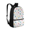 thumbnail image 2 of KUIFORTI Kawaii Graffiti Print Kids 17 Inch Schoolbag with Compartment and Side Mesh Pockets, Portable Backpack Stationery Organizer Bag for Girls Children Teens, 2 of 6