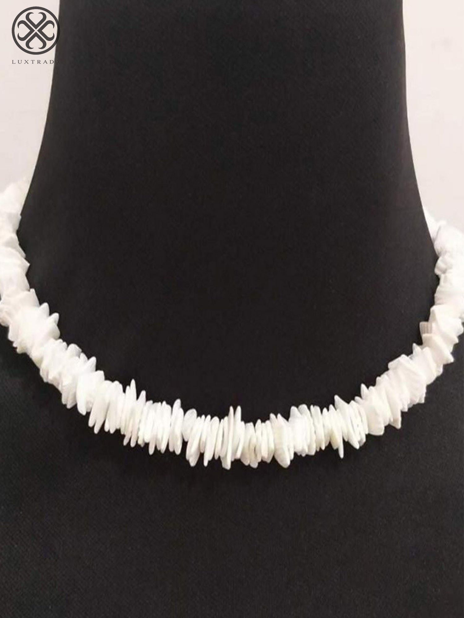 White genuine puka shell necklace 
