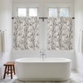 thumbnail image 4 of Natural Trees Kitchen Curtains 45 Inch Length, Colored Birds on Branches Retro Rustic Tiers Curtains for Bathroom Bedroom Cafe, Light Filtering Small Window Treatment Short Drapes 2 Panels 42"Wx45"L, 4 of 8