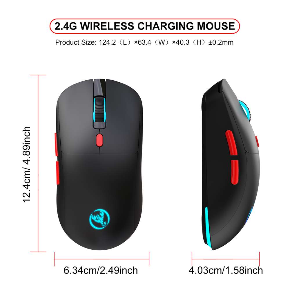 Hexamurby Rechargeable Wireless Gaming Mouse photo 2