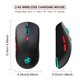 thumbnail image 2 of Ratón Inalámbrico Recargable para Juegos, Ratón para Computadora de 2,4g con DPI Ajustable, Luz Colorida, Botones Laterales, Ratones Pticos Ergonómicos para PC, Computadora Portátil, Gamer PS4 Xbox One Xbox 360, Negro, 2 of 9