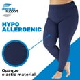 thumbnail image 4 of Compression Leggings for Women 20-30 mmHg Swelling & Edema - Navy, Small, 4 of 9