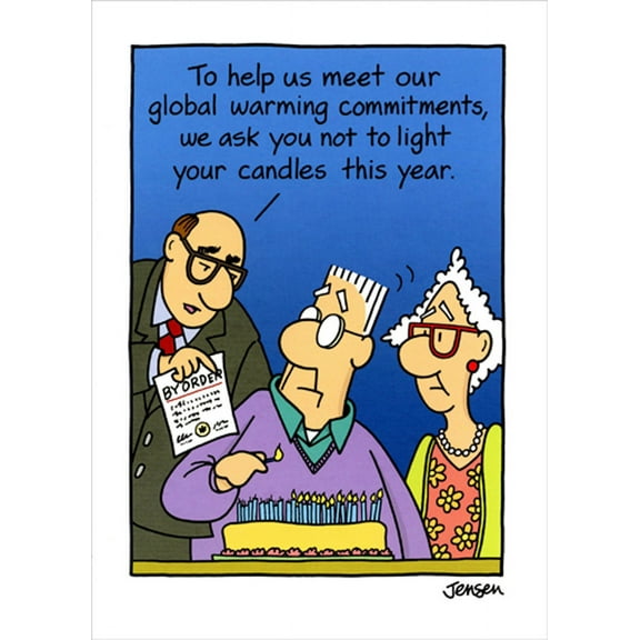 Oatmeal Studios Global Warming Commitments Funny / Humorous Birthday Card