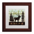 thumbnail image 3 of Trademark Fine Art "Simple Living Elk" Canvas Art by Michael Mullan, White Matte, Wood Frame, 3 of 4