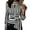 Tops-Black, variant on Women Lapel Collar Tops Women's Striped Long Sleeve Shirt with Waist Tie Turtleneck Elegant Office Commute Dressy Blouses S