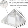 thumbnail image 3 of Premium Clear Quartz Pyramid Crystal Healing Stones - 1" Inch, 3 of 4