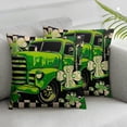 thumbnail image 2 of COMIO St Patricks Day Pillow Covers Saint Patricks Day Decorations Throw Pillow Cover Buffalo Plaid St. Patrick's Day Home Decor Lucky Clover Green Farmhouse Truck Sofa Couch &nbsp;2pc, 2 of 6