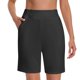 thumbnail image 4 of WILLBEST Pantalones Capri Casuales para Mujer, de Verano, Elásticos, Hasta La Rodilla, para Entrenamiento, Yoga, Informales, con Cintura Elástica, con Bolsillos, 149 Extra Grande, 4 of 5