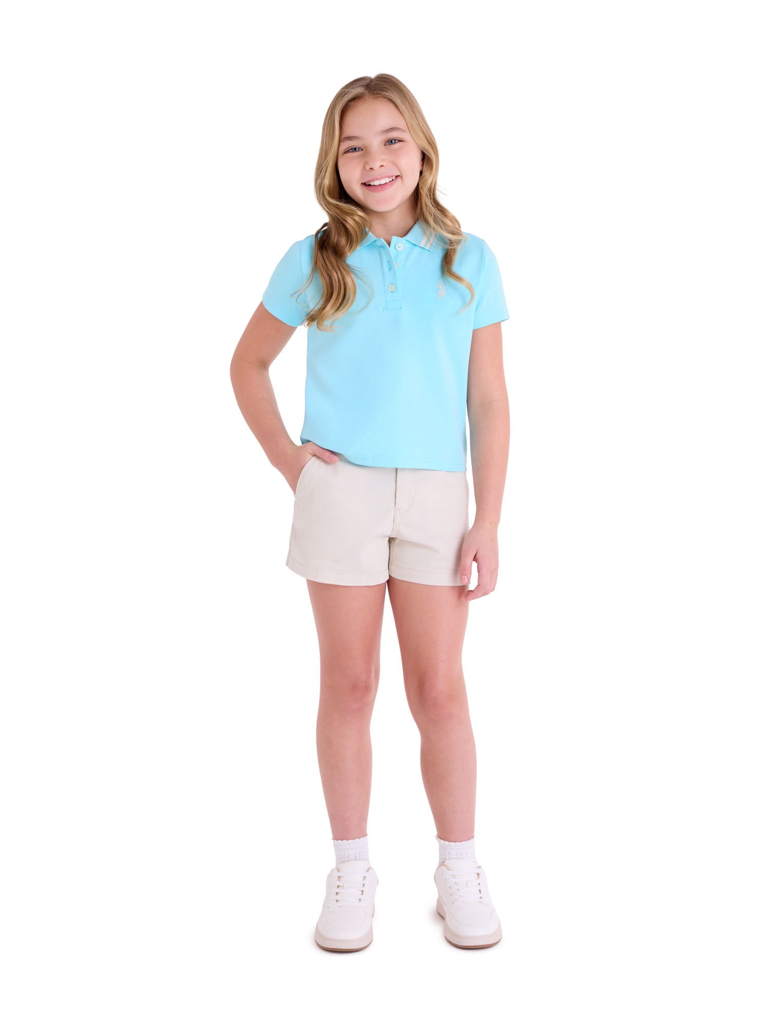 U.S. Polo Assn. Girls Trouser Shorts, Sizes 4-18