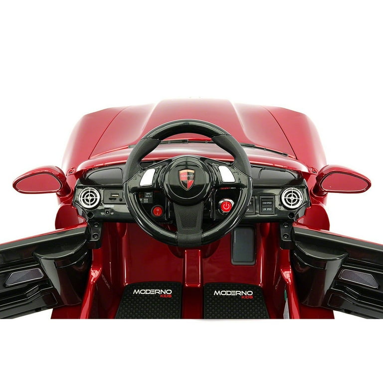 <特価>子供車　RED 電動乗用カー レスキュー消防車 サイレン音 ライト 2歳 3歳 電動