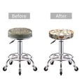 thumbnail image 3 of Uemuo Mushrooms Pattern Round Bar Stool Seat Covers Washable Stool Cushion Slipcover Elastic Bar Chair Covers-12 inch, 3 of 7