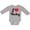 AC-Heather Grey, variant on Inktastic I Love Hockey Girls Long Sleeve Baby Bodysuit