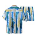 thumbnail image 1 of Vedolay Mens' Short Sets 2023 New Men Spring Summer Suit Print Shirt Short Set 2 Piece Shirt Mens Bathing Suit,White XXL, 1 of 5