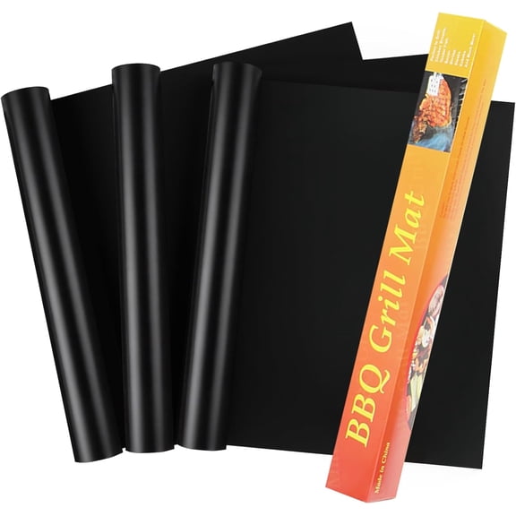 3 Pack Extra Thick Oven Liners, 23” x 16” Heavy Duty Non Stick Grill Mats, Reusable, for Bottom of Electric Gas Microwave, Cooking