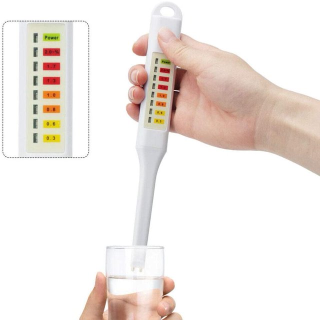 Probador de salinidad tipo rotulador, Probador Digital de Calidad del Agua, Detector LED de concentración de sal y alimentos, probador de salinidad de análisis ABS
